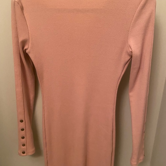 Dusty Rose ribbed midi dress from Fashionova - Picture 2 of 3